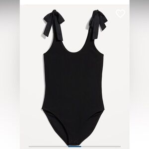 Old Navy NWT Black Jack Tie-Strap Bodysuit